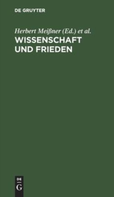 Wissenschaft Und Frieden