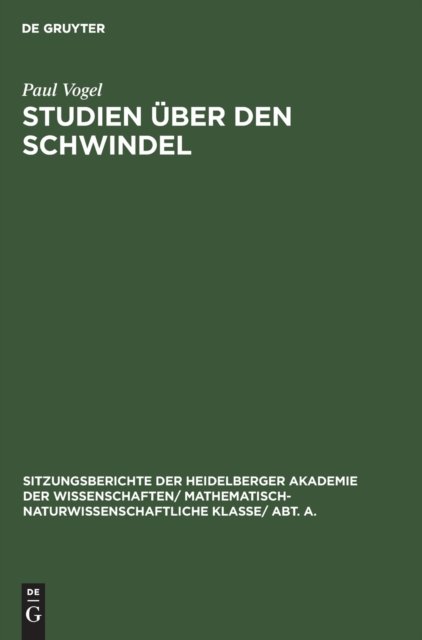 Studien Uber Den Schwindel