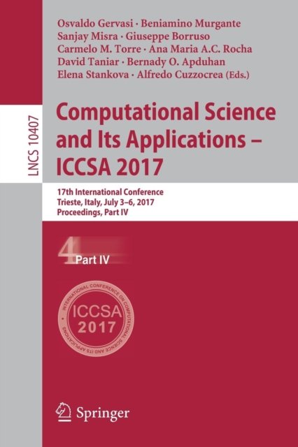 Computational Science and Its Applications - ICCSA 2017