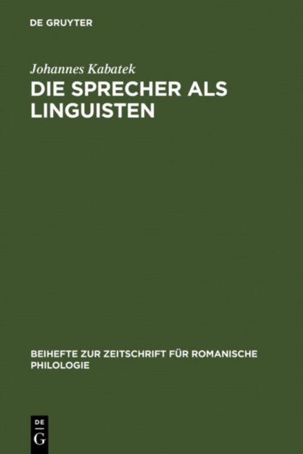Sprecher als Linguisten