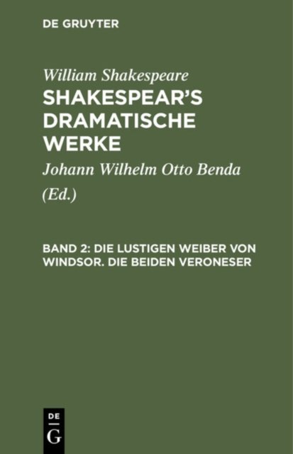 Die Lustigen Weiber Von Windsor. Die Beiden Veroneser
