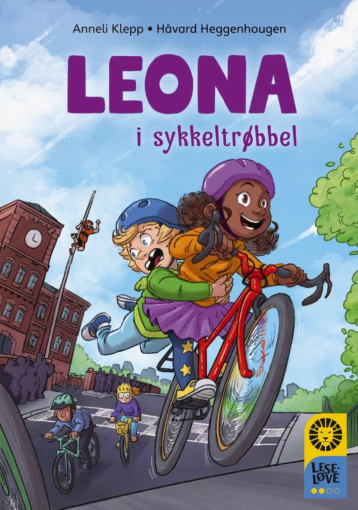 Leona i sykkeltrøbbel