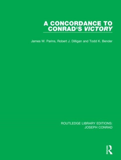 A Concordance to Conrad''s Victory