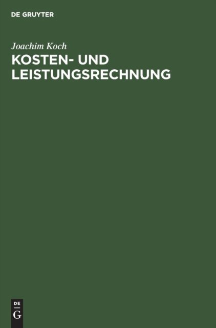 Kosten- und Leistungsrechnung