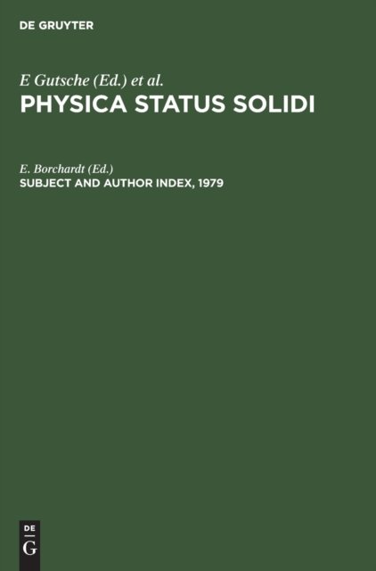 Subject and Author Index, 1979