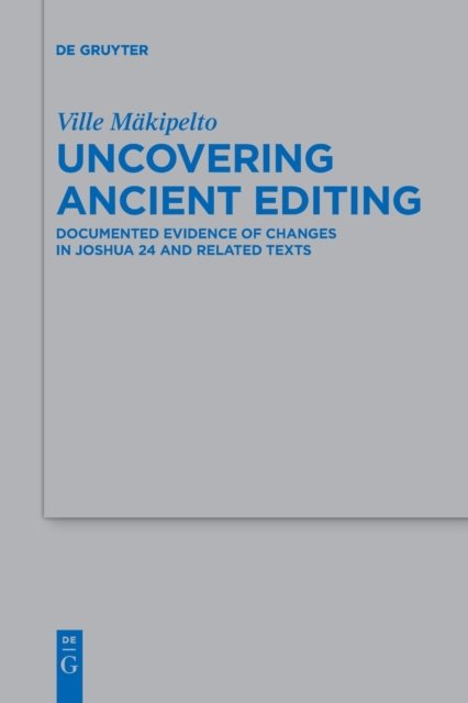 Uncovering Ancient Editing