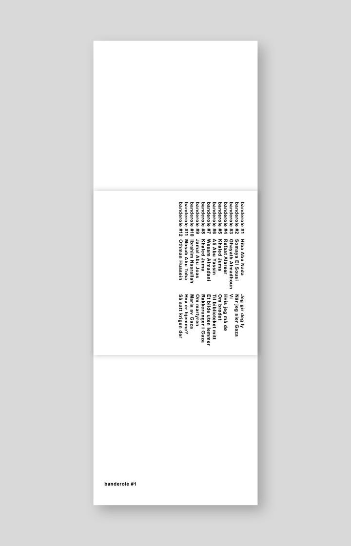 Banderole #1-12