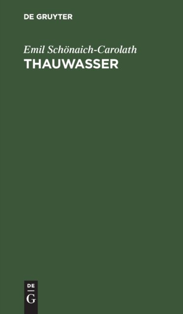 Thauwasser