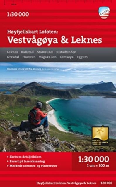 Lofoten: Vestvagøya - Leknes - Høyfjellskart