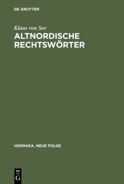 Altnordische Rechtsworter