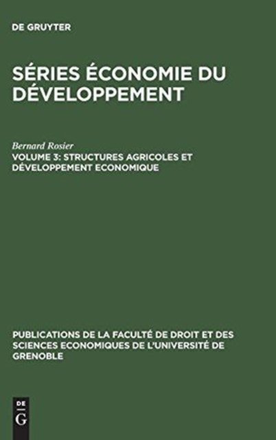 Structures agricoles et developpement economique