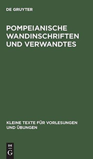 Pompeianische Wandinschriften und Verwandtes