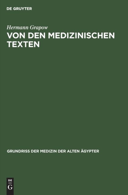 Von Den Medizinischen Texten