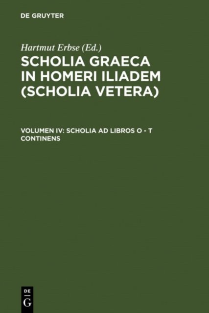 Scholia AD Libros O - T Continens