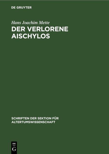 Verlorene Aischylos