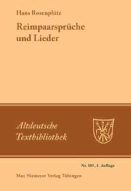 Reimpaarspruche und Lieder