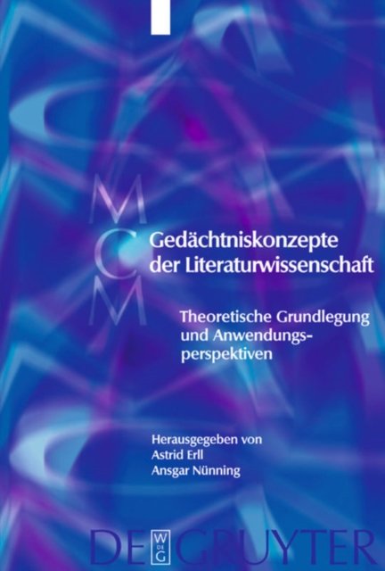 Gedachtniskonzepte der Literaturwissenschaft