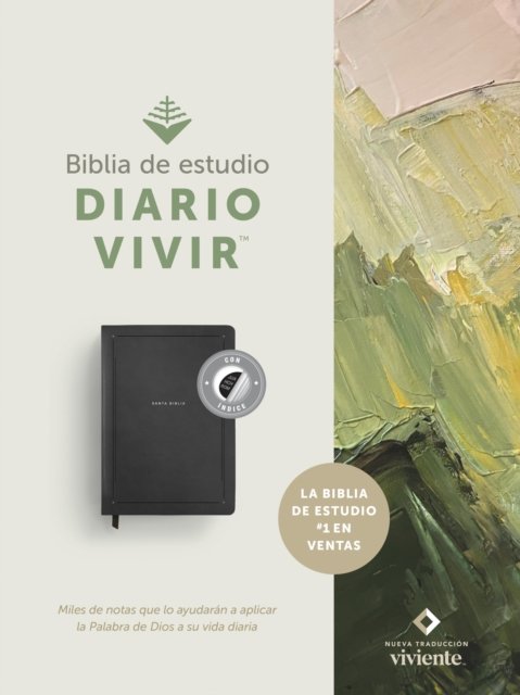Biblia de estudio del diario vivir NTV (SentiPiel, Negro, Índice, Letra Roja)