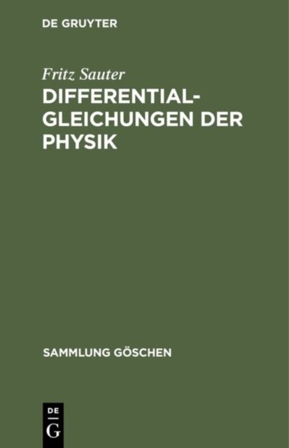 Differentialgleichungen Der Physik