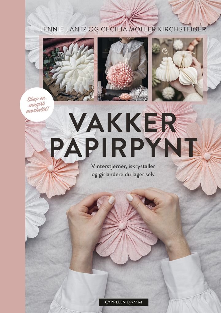 Vakker papirpynt - vinterstjerner, iskrystaller og girlandere du lager selv