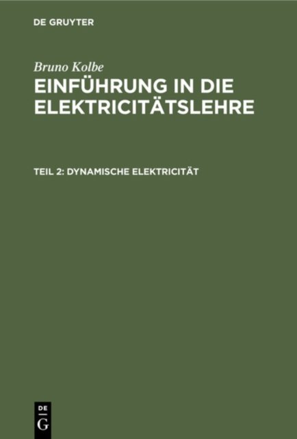 Dynamische Elektricität