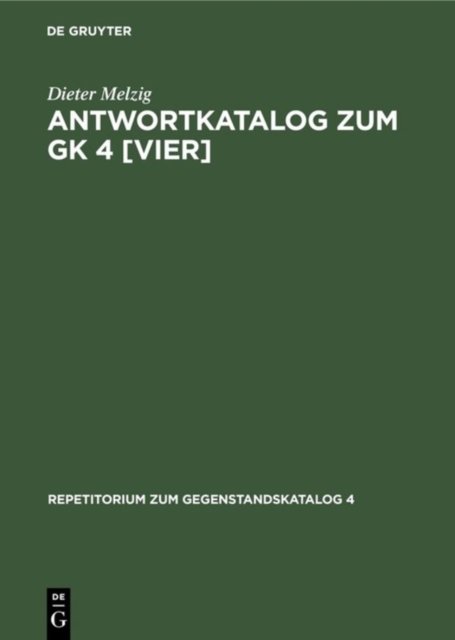 Antwortkatalog Zum Gk 4 [Vier]