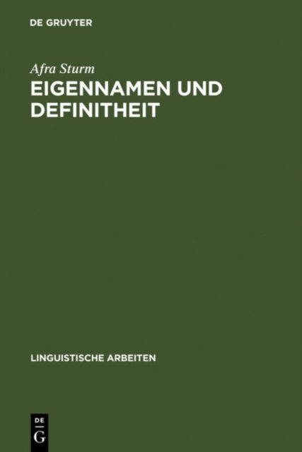 Eigennamen Und Definitheit