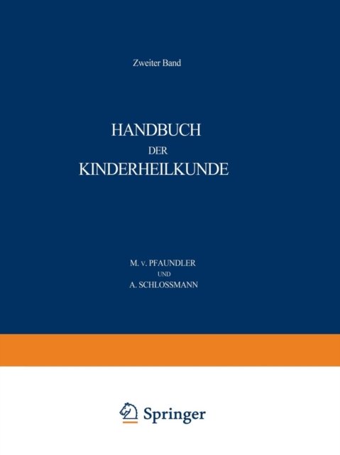 Handbuch der Kinderheilkunde