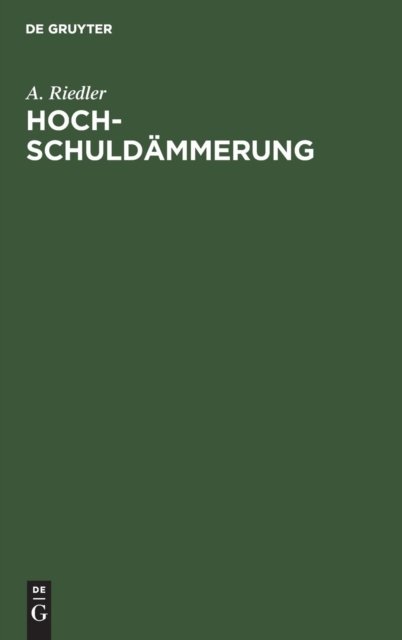 Hochschuldammerung