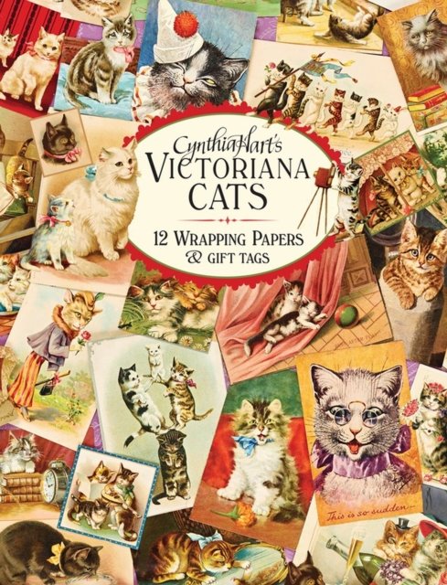 Cynthia Hart''s Victoriana Cats: 12 Wrapping Papers and Gift Tags