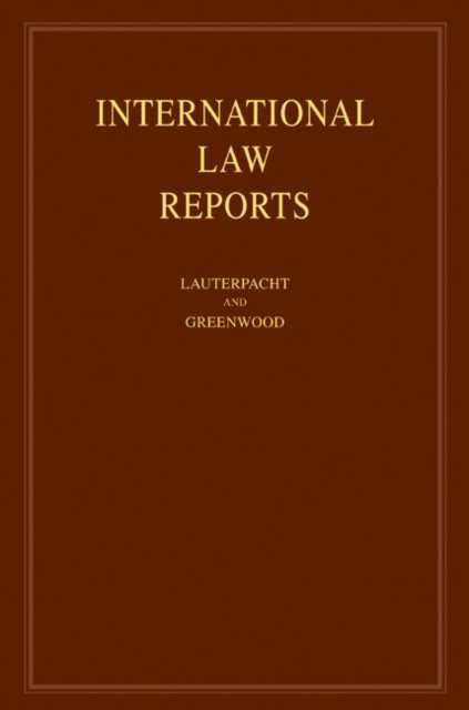 International Law Reports: Volume 139