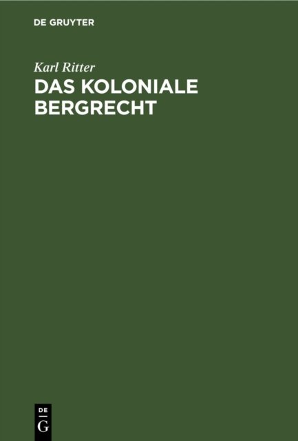 koloniale Bergrecht