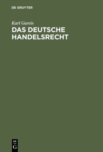 Das deutsche Handelsrecht