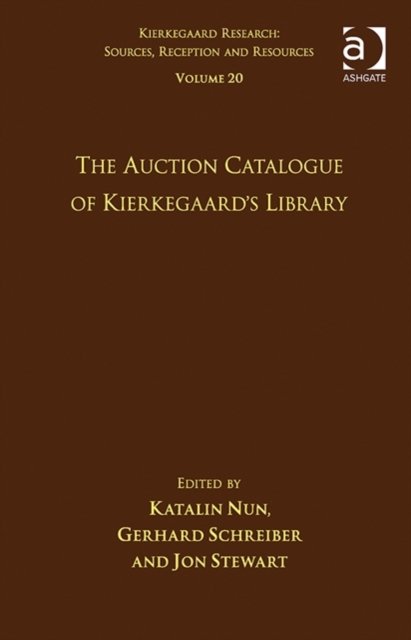 Volume 20: The Auction Catalogue of Kierkegaard's Library