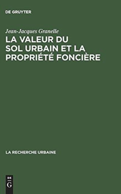 La Valeur Du Sol Urbain Et La Propriete Fonciere