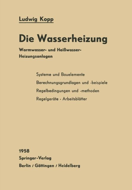 Die Wasserheizung