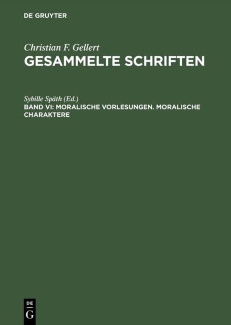 Moralische Vorlesungen. Moralische Charaktere
