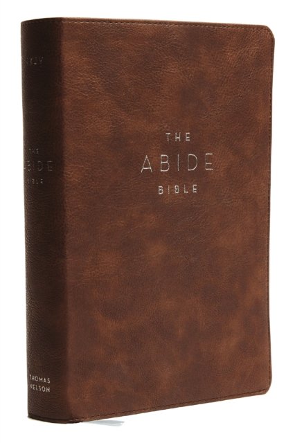 NKJV, Abide Bible, Leathersoft, Brown, Red Letter, Comfort Print