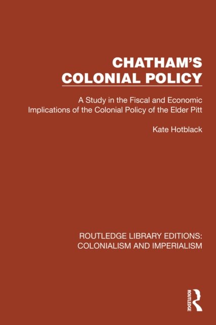 Chatham''s Colonial Policy