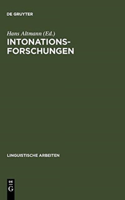 Intonationsforschungen