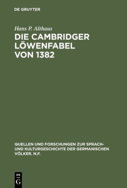 Die Cambridger Lowenfabel von 1382