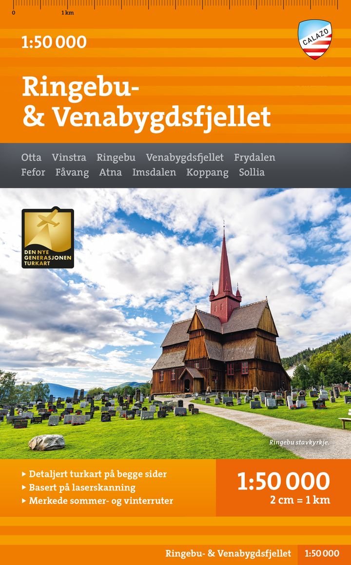 Venabygdsfjellet Ringebu - Turkart