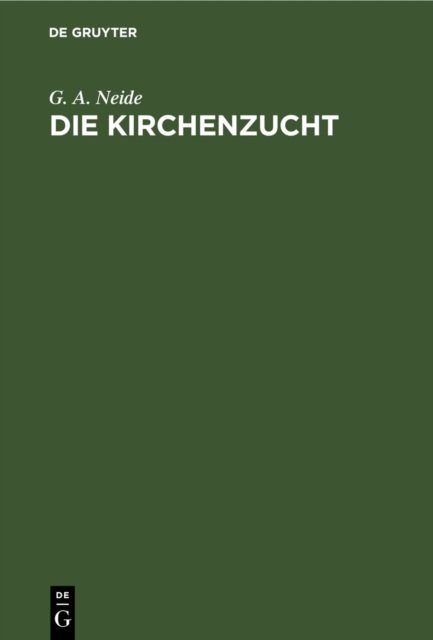 Kirchenzucht