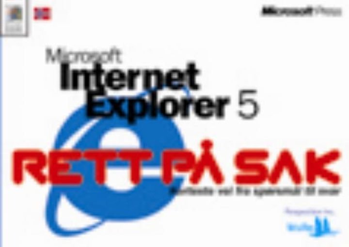 Microsoft Internet Explorer 5 - rett på sak : korteste vei fra spørsmål til svar