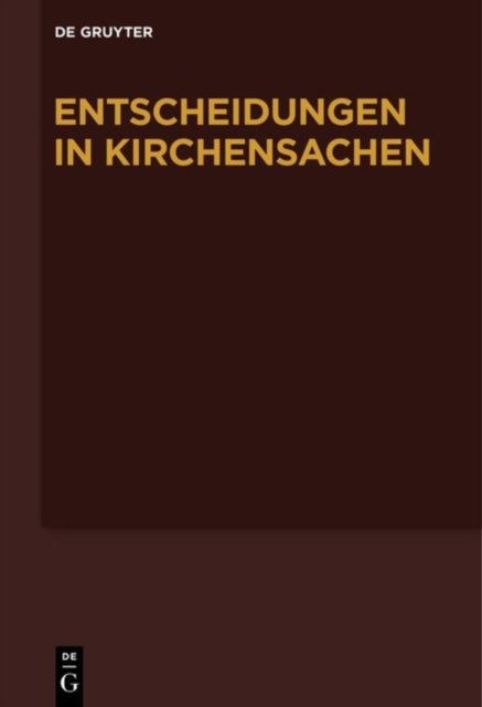Entscheidungen in Kirchensachen seit 1946, Band 48, 1.1.-31.12.2006