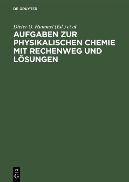 Aufgaben Zur Physikalischen Chemie Mit Rechenweg Und Losungen