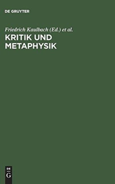 Kritik und Metaphysik