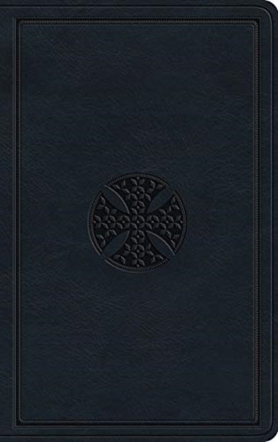 ESV Large Print Value Thinline Bible (TruTone, Navy, Mosaic Cross Design)