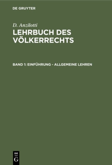 Einfuhrung - Allgemeine Lehren