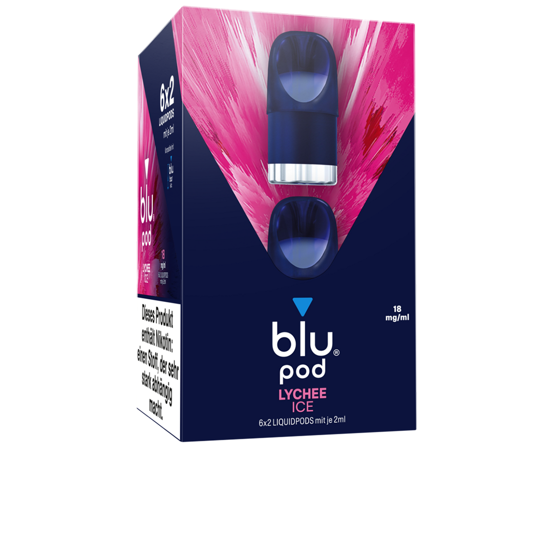 Maxi-Pack Lychee Ice Vape  blu Pod mit Litschi Ice Aroma | blu